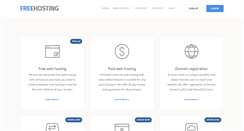 Desktop Screenshot of freehosting.com