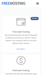 Mobile Screenshot of freehosting.com